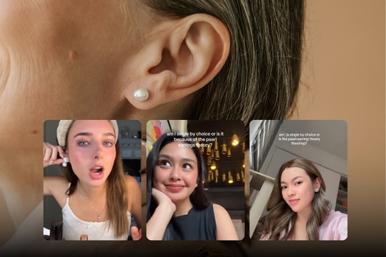 “Thuyết bông tai ngọc trai” gây bão mạng xã hội: Có thật cứ đeo là khó có người yêu?