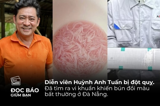17/7/2025 | Diễn viên Huỳnh Anh Tuấn bị đột quỵ. Tìm ra vi khuẩn gây hiện tượng bún đổi màu ở Đà Nẵng.