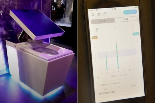 Nhật Bản ra mắt bồn cầu thông minh giúp phân tích sức khỏe người dùng