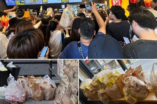 Cửa hàng ra khuyến mãi, khách kéo đến mua rồi vứt đồ ăn chất đống trước cửa