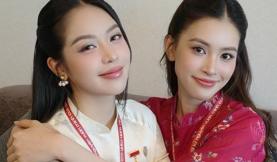 Khoảnh khắc 2 Hoa hậu Việt Nam đọ sắc 'gây sốt'