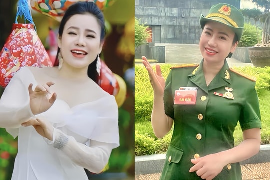 Điều ít biết về nữ Trung tá quân đội là NSND, được mệnh danh Hoa hậu làng chèo