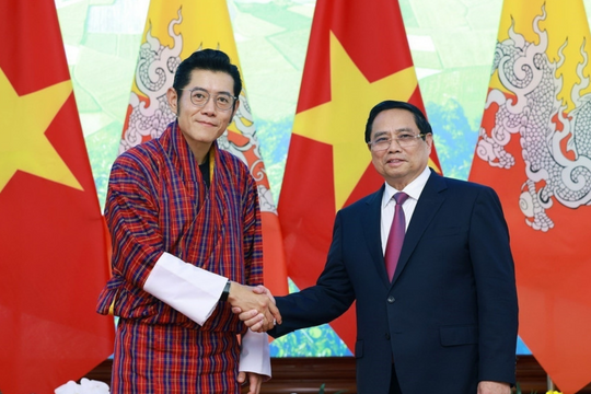 Thủ tướng Phạm Minh Chính hội kiến Quốc vương Bhutan