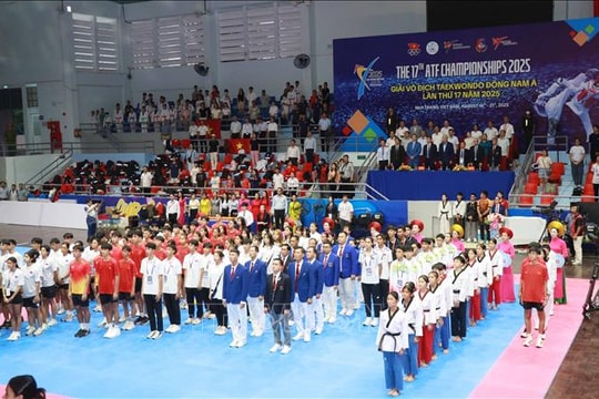 Giải vô địch Taekwondo Đông Nam Á 2025: Tôn vinh tinh thần hữu nghị và đoàn kết