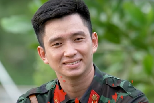 Phản ứng của Thượng úy Lê Hoàng Hiệp khi được nhận xét 'hiền lành, ít nói'
