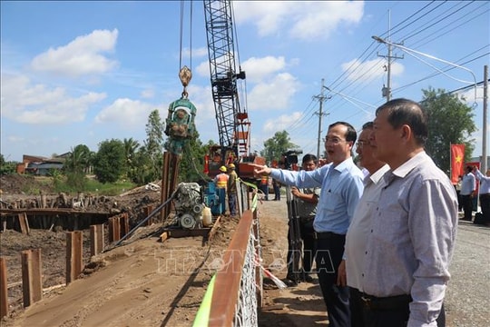 Đồng Tháp khởi công đoạn đường kết nối vùng biển Gò Công