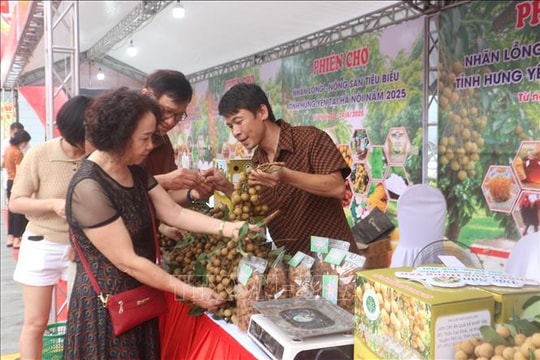 Khai mạc Phiên chợ nhãn lồng - Nông sản tiêu biểu tỉnh Hưng Yên