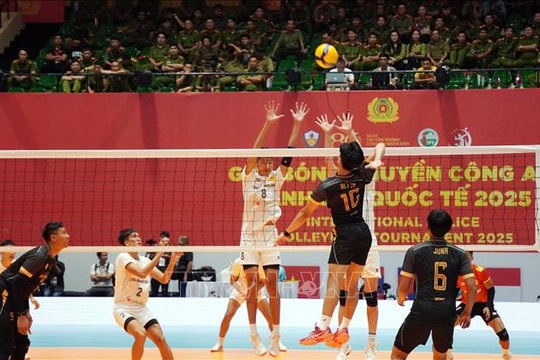 Khởi tranh Giải bóng chuyền Công an, Cảnh sát quốc tế 2025