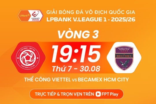 Xem trực tiếp Thể Công Viettel vs Becamex TP.HCM ngày 30/8 mấy giờ, kênh nào?