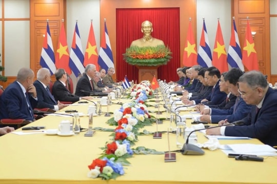 Tổng Bí thư Tô Lâm hội đàm với Bí thư thứ nhất, Chủ tịch nước Cộng hòa Cuba