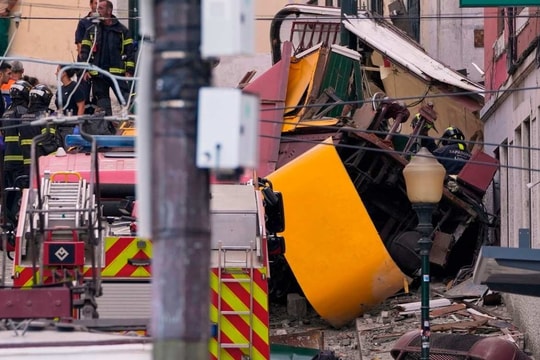 Video: Tàu điện trật bánh đâm vào toà nhà, 15 người thiệt mạng