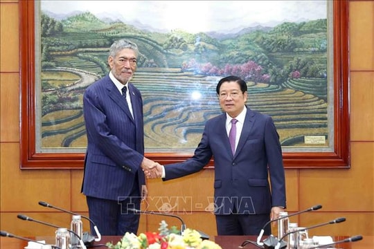 Trưởng ban Nội chính Trung ương tiếp Tổng Bí thư Đảng Phong trào cánh tả thống nhất Cộng hòa Dominica