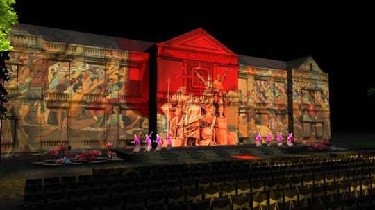 Ngọn lửa cách mạng Xô Viết Nghệ Tĩnh được tái hiện bằng nghệ thuật 3D mapping