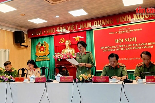 Công an TP Hồ Chí Minh đối thoại trực tiếp với người dân và doanh nghiệp