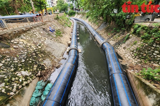 Sông Tô Lịch sắp đón nước từ hồ Tây và Nhà máy Yên Xá