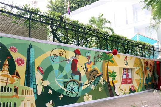 Khánh thành tranh tường cổ động về tình hữu nghị Việt Nam-Cuba