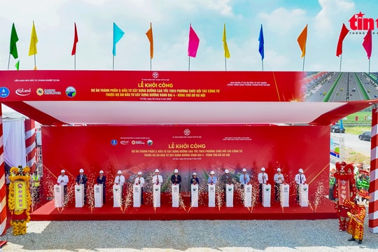 Ảnh 360 độ: Toàn cảnh lễ khởi công cao tốc Vành đai 4 - Vùng Thủ đô Hà Nội