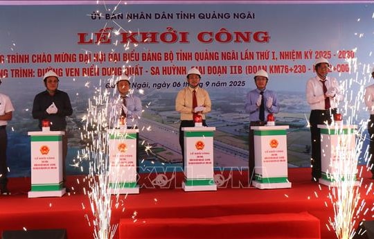 Khởi công Dự án đường ven biển Dung Quất – Sa Huỳnh, giai đoạn IIb