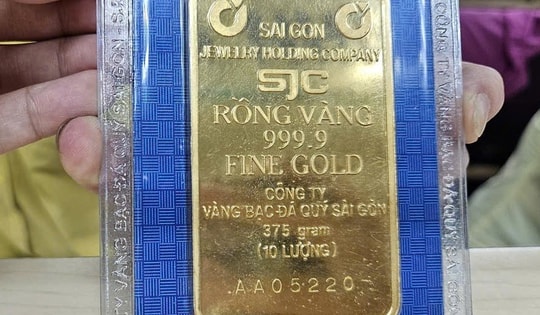 Chiều 6-9, giá vàng miếng SJC trên thị trường tự do giảm nhanh