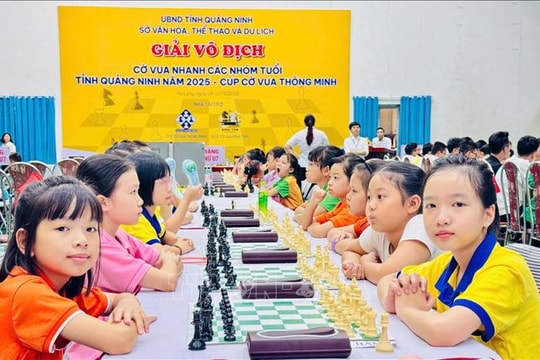 Kết thúc giải Cờ vua nhanh các nhóm tuổi Quảng Ninh năm 2025