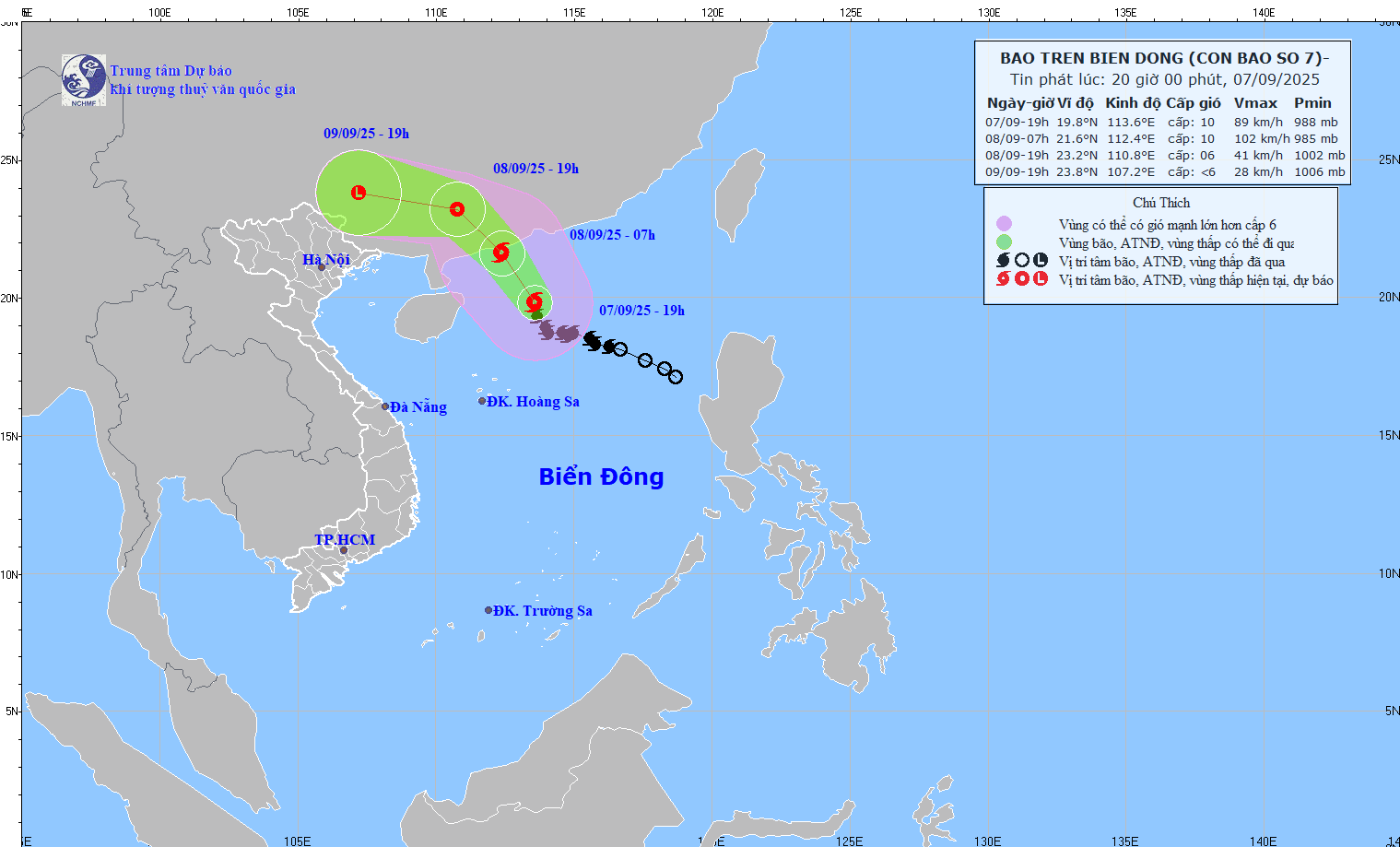 Bão gây gió giật mạnh, sóng lớn trên vùng biển phía Bắc khu vực Bắc Biển Đông