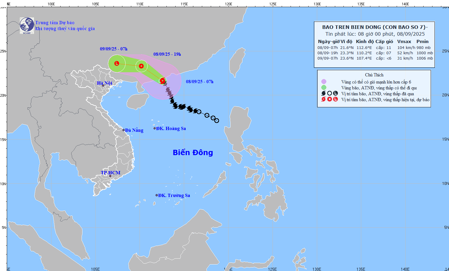 Bão số 7 đổ bộ vào Trung Quốc, hoàn lưu bão ảnh hưởng đến Việt Nam