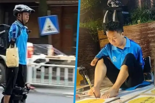 Nam tài xế không tay, làm 2 nghề cùng lúc để nuôi gia đình