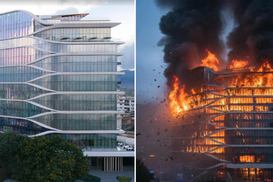 Khách sạn 5 sao Hilton bị thiêu trụi trong biểu tình đẫm máu ở Nepal