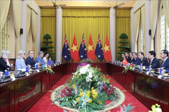 Chủ tịch nước Lương Cường và Toàn quyền Australia Sam Mostyn hội đàm