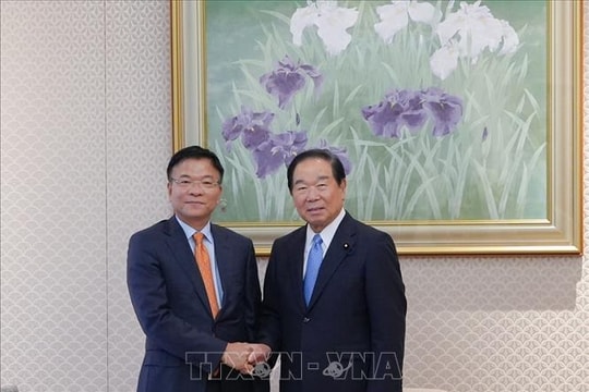 Phó Thủ tướng Chính phủ Lê Thành Long hội kiến Chủ tịch Hạ viện và gặp các đại diện, lãnh đạo chính phủ Nhật Bản