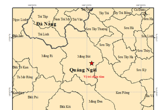 Quảng Ngãi: Liên tiếp xảy ra 3 trận động đất tại Măng Bút