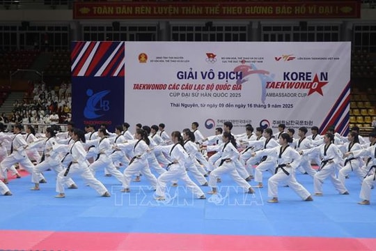 Khai mạc Giải vô địch Taekwondo các câu lạc bộ quốc gia - Cúp Đại sứ Hàn Quốc năm 2025