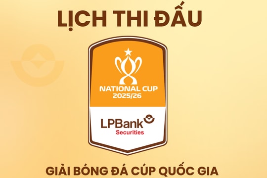 Lịch thi đấu, kênh xem trực tiếp vòng loại Cúp Quốc gia 2025-2026
