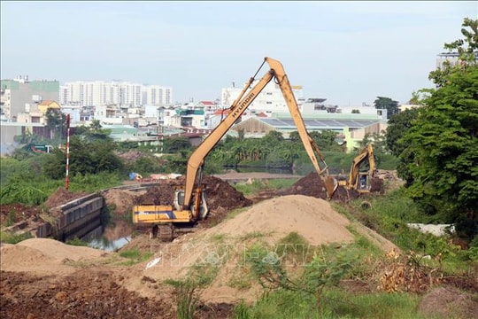 Thiếu vật liệu, dự án kênh Tham Lương - Bến Cát nguy cơ chậm tiến độ