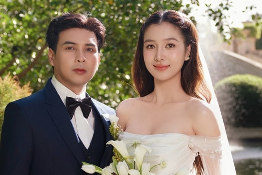 Ảnh cưới của Hồ Quang Hiếu và vợ cao 1,8 m