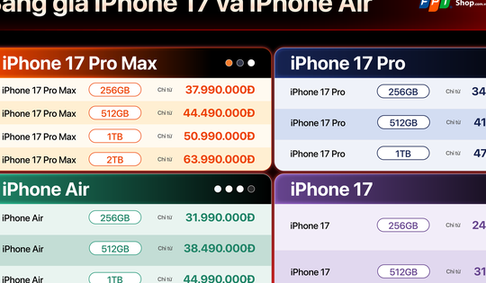 Các hệ thống bán lẻ đồng loạt nhận đặt cọc iPhone 17 series
