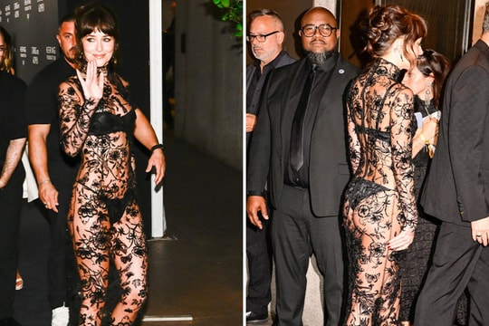 Dakota Johnson mặc xuyên thấu