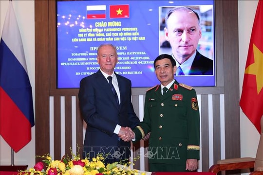 Đại tướng Phan Văn Giang hội đàm với Trợ lý Tổng thống, Chủ tịch Hội đồng Biển Liên bang Nga