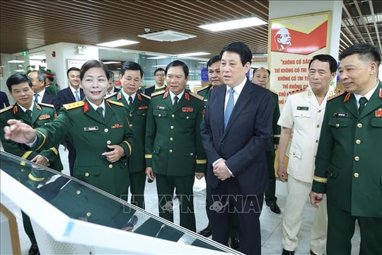 Chủ tịch nước: Xây dựng Học viện Quốc phòng mang tầm chiến lược tiên tiến, hiện đại