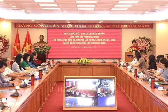 Công bố công trình tiêu biểu của TTXVN chào mừng Đại hội Đảng bộ Chính phủ và Đại hội Đảng toàn quốc lần thứ XIV