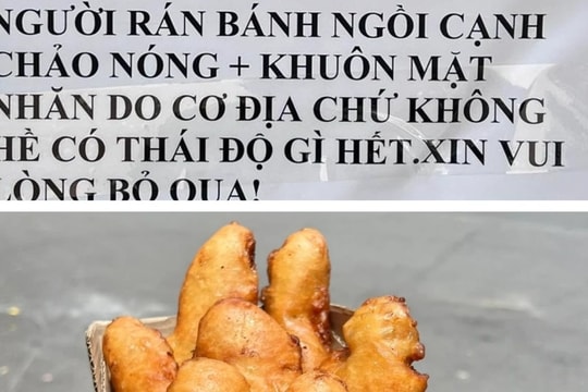 Khách than chủ quán thiếu thân thiện, quán dán giấy "mặt nhăn do cơ địa"