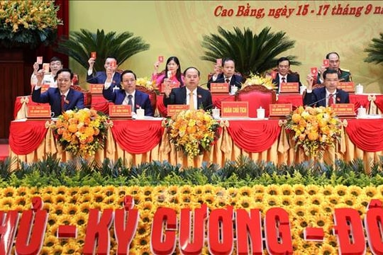 Khai mạc Đại hội Đảng bộ tỉnh Cao Bằng lần thứ XX, nhiệm kỳ 2025-2030