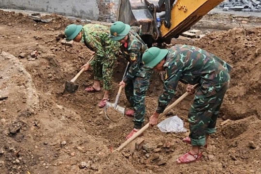 Phát hiện 2 hài cốt liệt sỹ tại khu di tích gần Thành cổ Quảng Trị