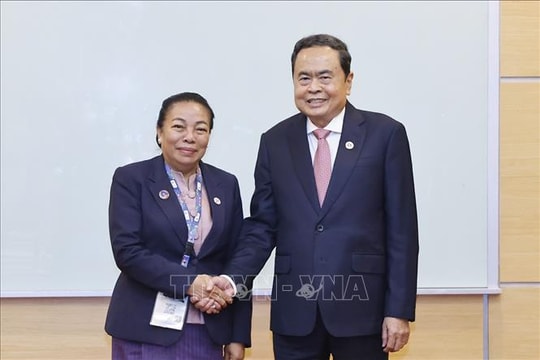 Chủ tịch Quốc hội Trần Thanh Mẫn gặp Phó Chủ tịch Quốc hội Lào