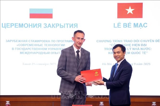 Bế mạc Chương trình nghiên cứu khảo sát, trao đổi chuyên đề với cán bộ trung, cao cấp của Liên bang Nga