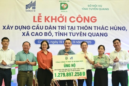 Khởi công cầu Dân trí, xóa nỗi ám ảnh của người dân Cao Bồ khi mưa lũ về