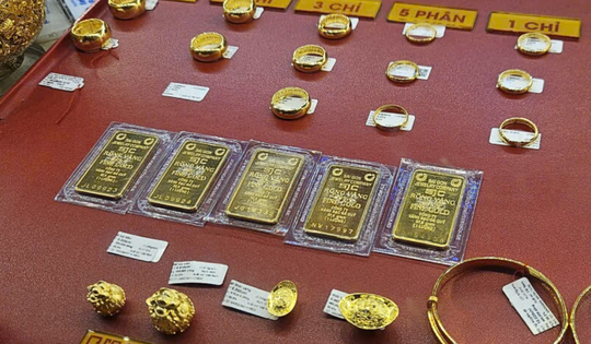 Chiều 19-9, giá vàng miếng SJC và vàng nhẫn cùng ổn định