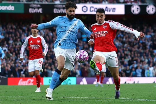 Kết quả giải Ngoại Hạng Anh: Ghi bàn phút 90+2, Arsenal thoát thua Man City