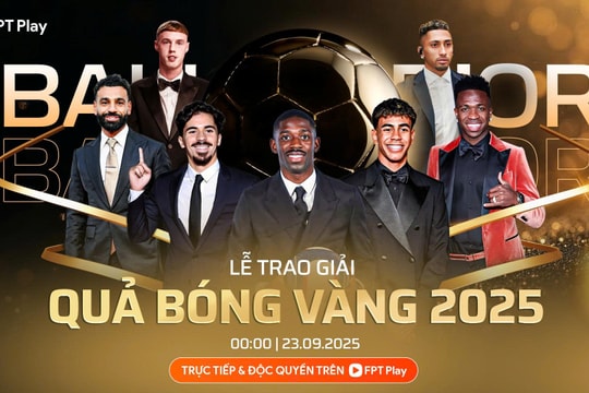 Xem trực tiếp Quả bóng vàng 2025 mấy giờ, chiếu kênh nào, ai đoạt giải?