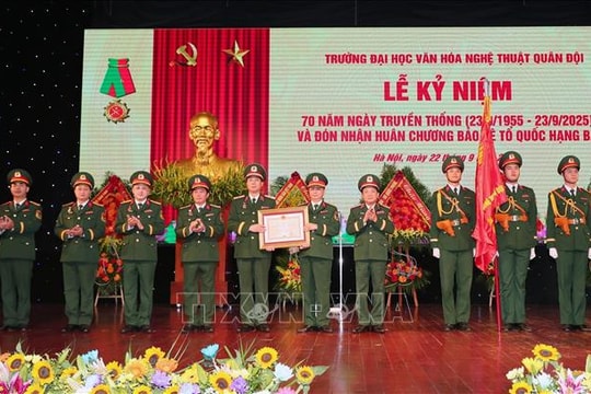 Khẳng định vị thế 'địa chỉ đỏ' đào tạo văn hóa, nghệ thuật hàng đầu của Quân đội và đất nước